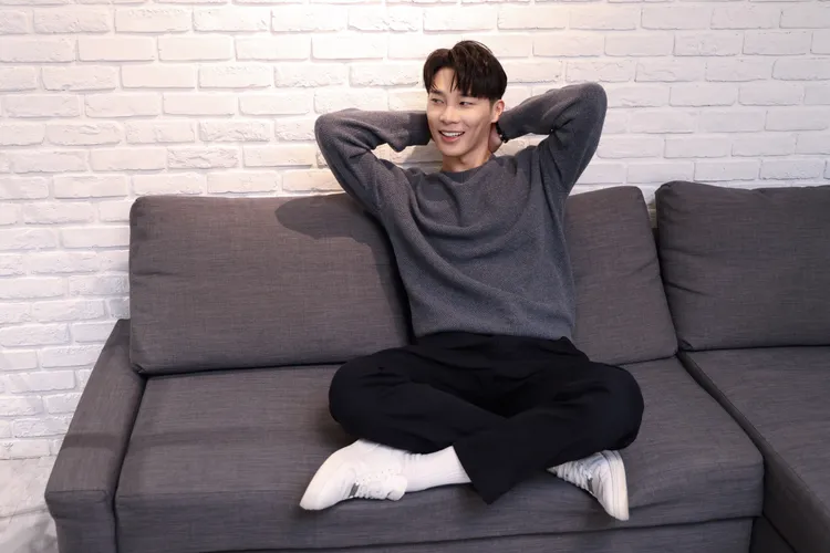 宋偉恩這次拍戲很舒服，像被劇組寵壞。彭欣偉攝