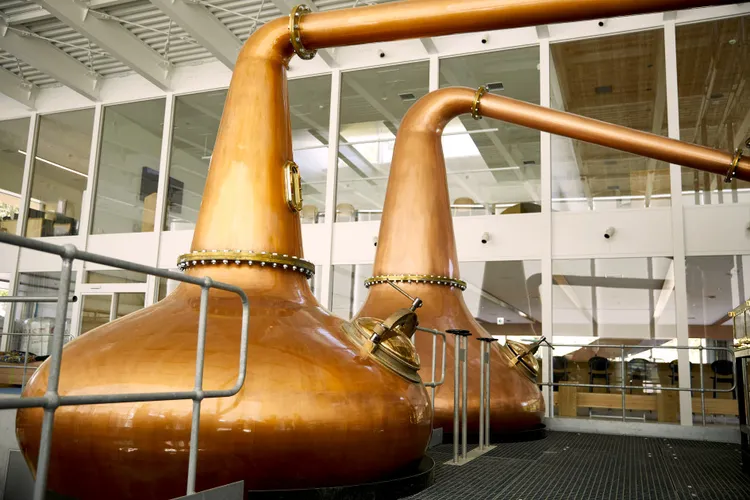 Komoro Distillery 小諸蒸餾所向Forsyths訂製的一次與二次蒸餾器。業者提供