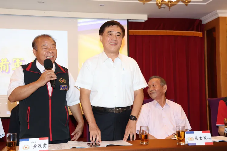 台北市前市長郝龍斌出席青溪總會會議。莊宗達攝