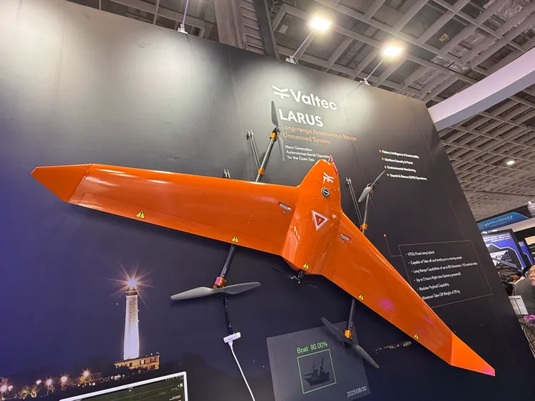 由美商 Valtec 開發的 LARUS海事無人機。呂承哲攝