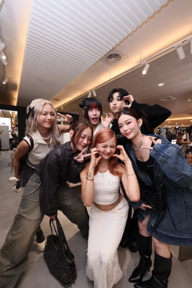 女團「HUR+」現身Matin Kim高雄漢神巨蛋新店。品牌提供