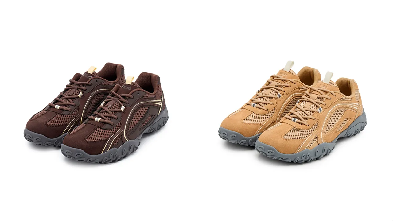 FILA ECHAPPE CHOCO麂皮复古运动鞋(左)3680元、MACCHIATO麂皮复古运动鞋(右)3980元。品牌提供