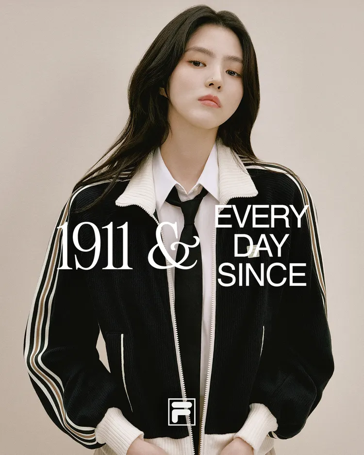 韓素希拍攝FILA 2025秋冬形象照。品牌提供