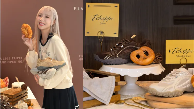 新一季形象大使、啦啦隊女神RINA搶先體驗限定甜點主題打卡區。品牌提供