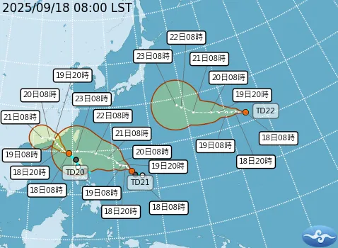 3热带低压共舞 下周恐生成「米塔、桦加沙、浣熊」台风