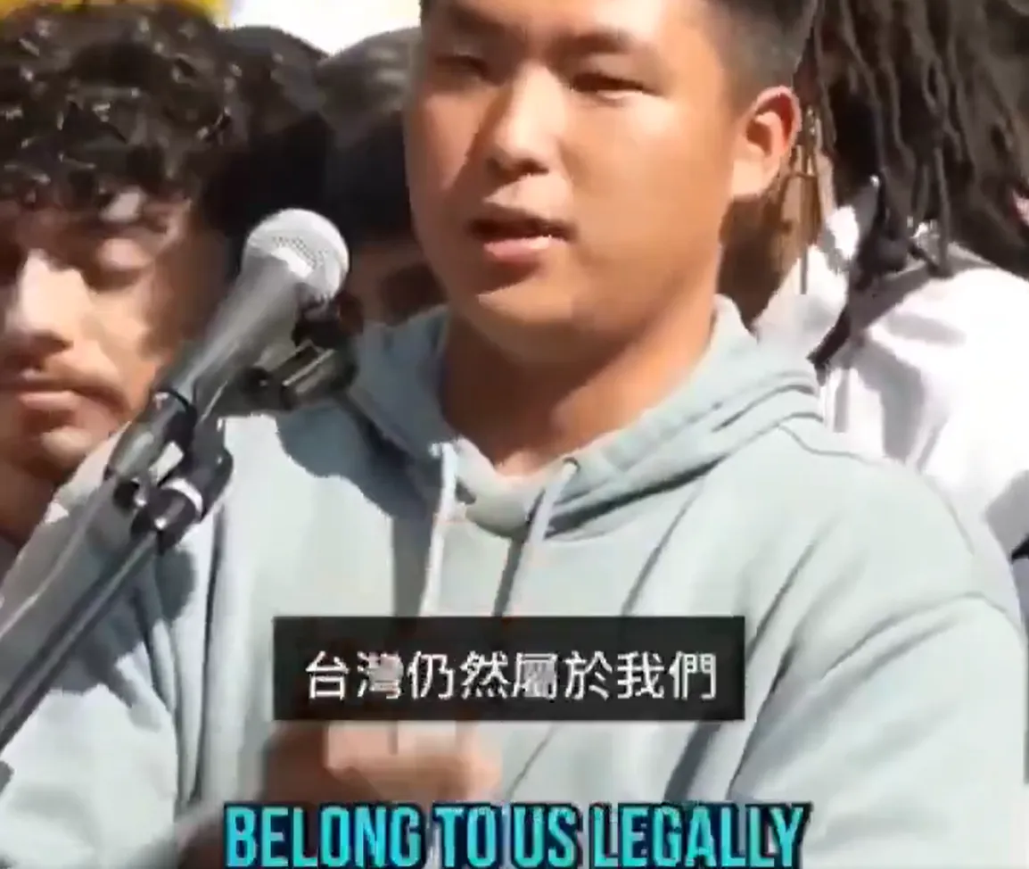 中国移民学生认为台湾属于中国。翻摄自X