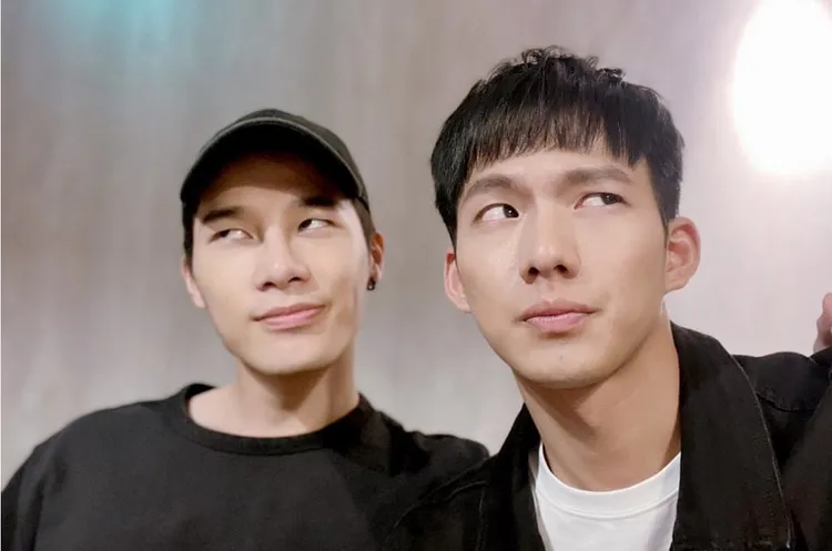 宋偉恩（左）說吳念軒若結婚自己一定要參一腳。翻攝自宋偉恩IG