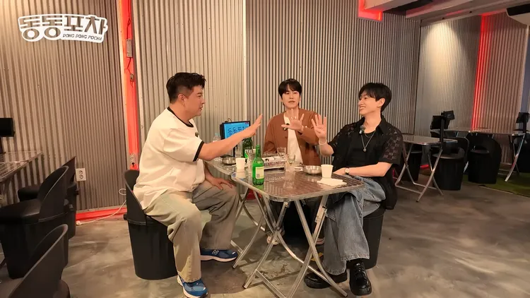 神童（左起）邀SJ隊友「宿舍z」圭賢、銀赫上節目。翻攝YouTube