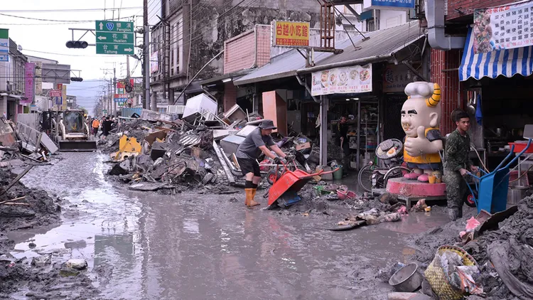 災區情況。翻攝自徐榛蔚臉書