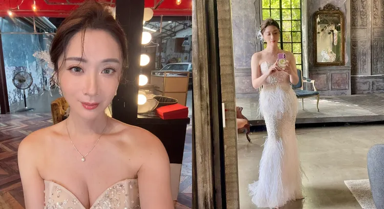 陳漢章日前拍攝形象照一圓婚紗照美夢。翻攝《樂樂律師．前樂檢》臉書