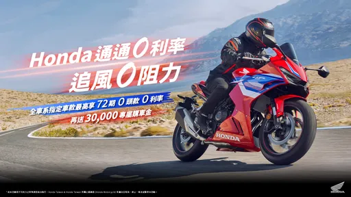 Honda Motorcycle推出9月購車優惠 E-Clutch車系限時送安全帽