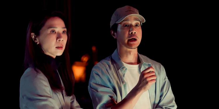 謝盈萱（左）再度入圍女主角獎項。資料照、Netflix提供