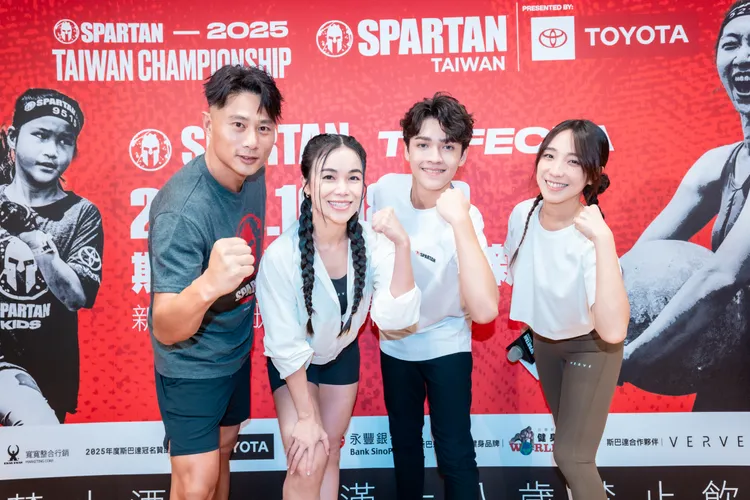 眾星力挺在台灣舉辦的斯巴達賽事。寬寬整合提供