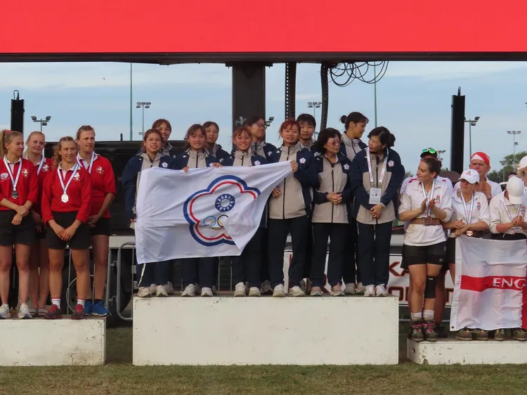 中華拔河隊在世錦賽女子500公斤拿下金牌。拔河協會提供