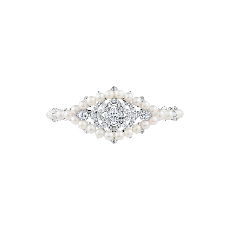 KEEPER守密珍珠與鑽石手環，940萬元。品牌提供