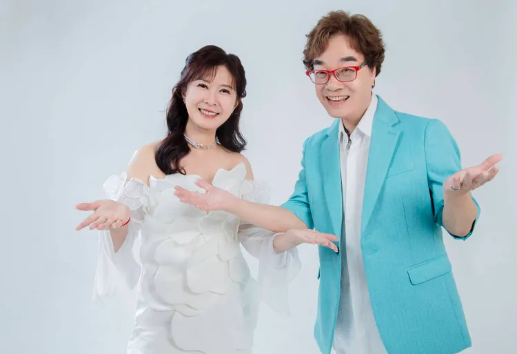 鄭錦福與林曉如共組新人組合「如福添藝」。如福添藝提供