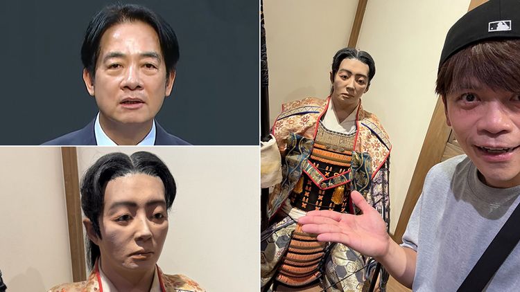 遊日本小倉城遇到「賴清德」　蔡阿嘎笑噴po對比照直呼超像