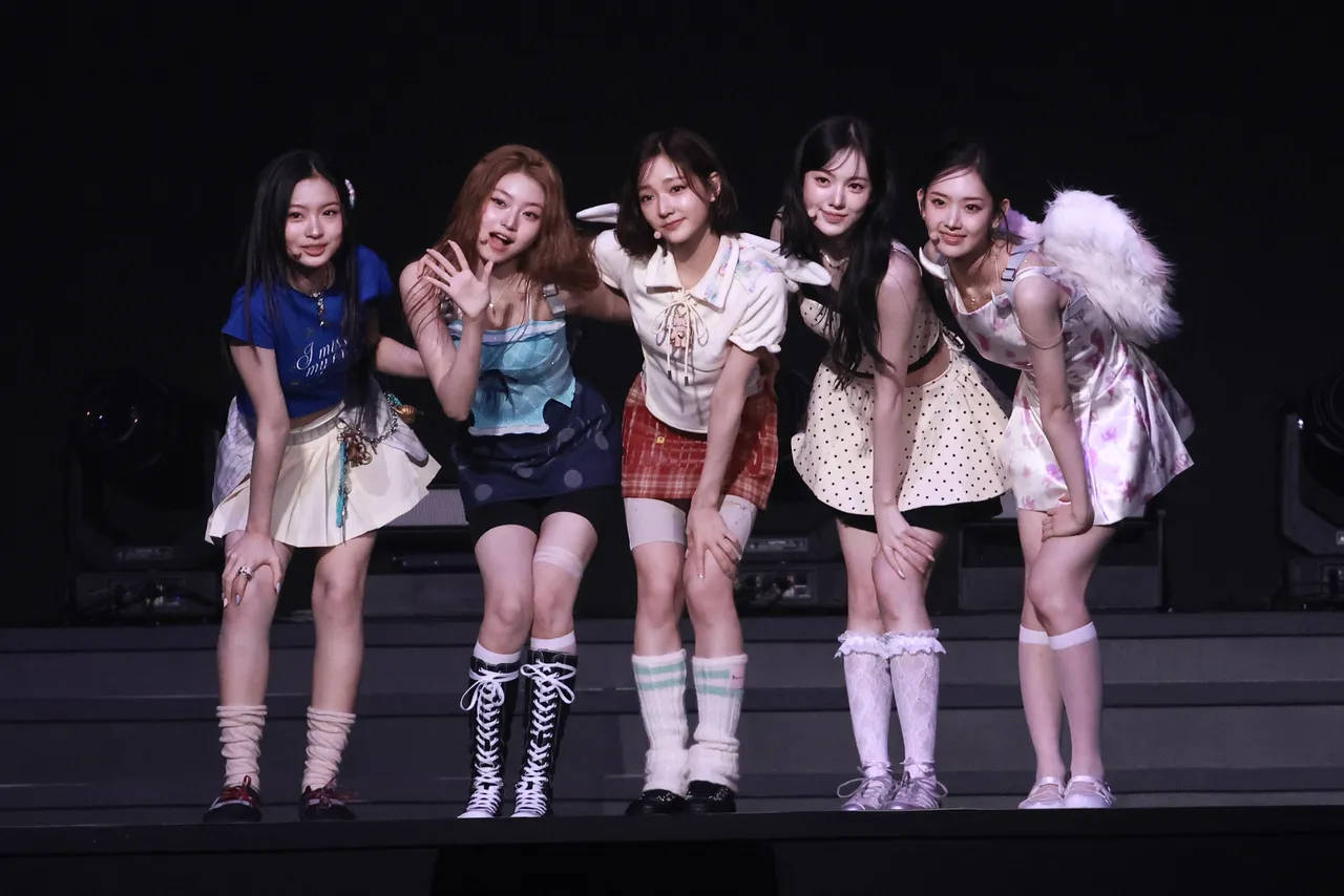 KiiiKiii由KYA(左起)、HAUM、JIYU、SUI、
LEESOL组成。彭欣伟摄