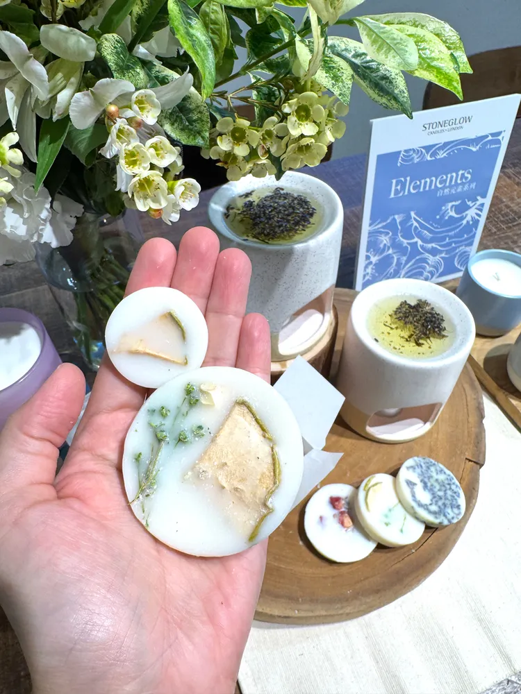 自然元素系列香氛蠟，124g（約10片）／900元。張家玲攝