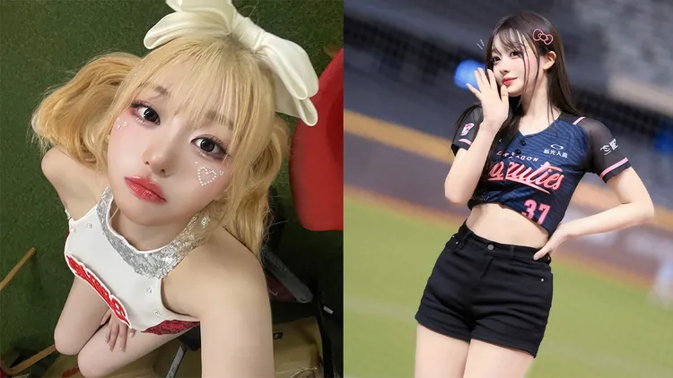 權喜原今年五月加盟味全龍啦啦隊。翻攝自權喜原IG