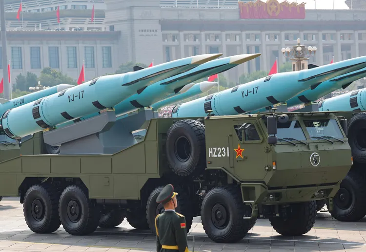 中國「鷹擊17」反艦飛彈。路透社