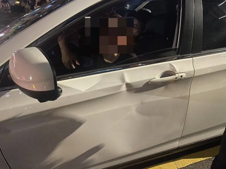 被害駕駛。警方提供