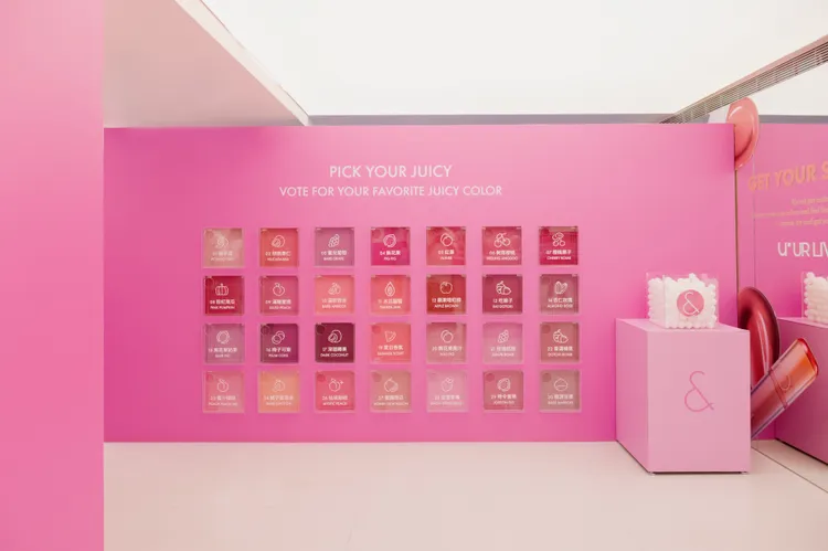 rom&nd PINK OFFICE快閃店登台。品牌提供