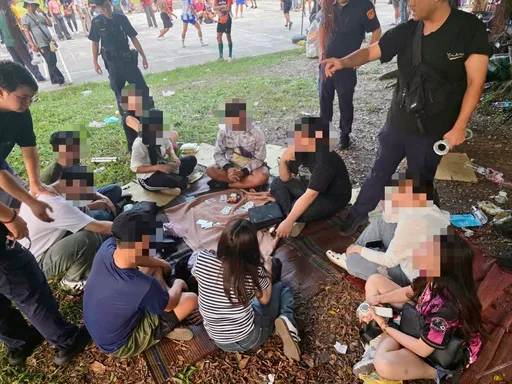 泰籍移工號召打藤球還外加聚賭 海山警一口氣逮14人送辦