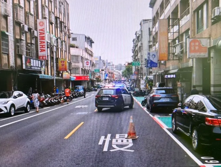 車禍現場。翻攝畫面