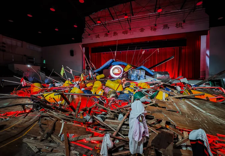 柳幸典《哥吉拉計畫ー健康島嶼幸福馬祖》。田欣雲攝影