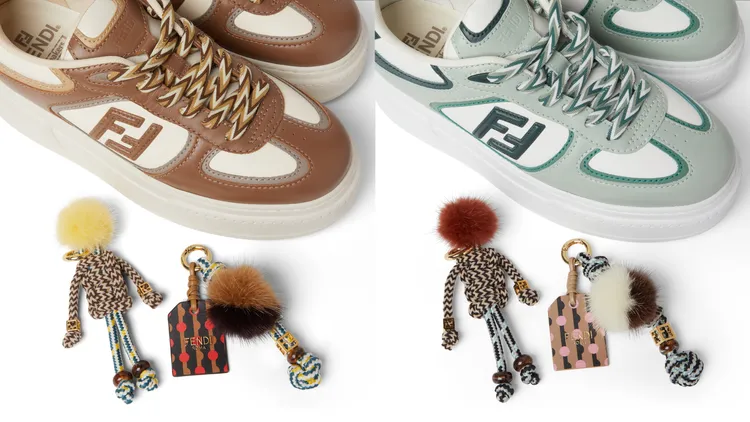 FENDI Match皮革運動鞋，4萬7500元。品牌提供