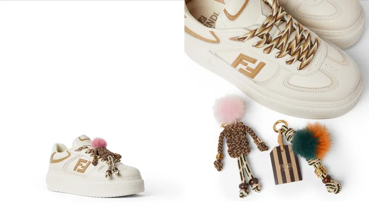 FENDI Match皮革運動鞋，4萬7500元。品牌提供