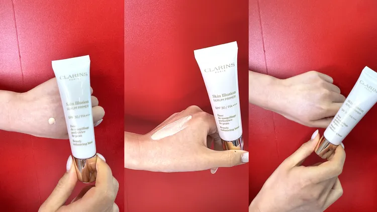 克蘭詩蘋果光妝前精華乳，30ml／1800元。張家玲攝