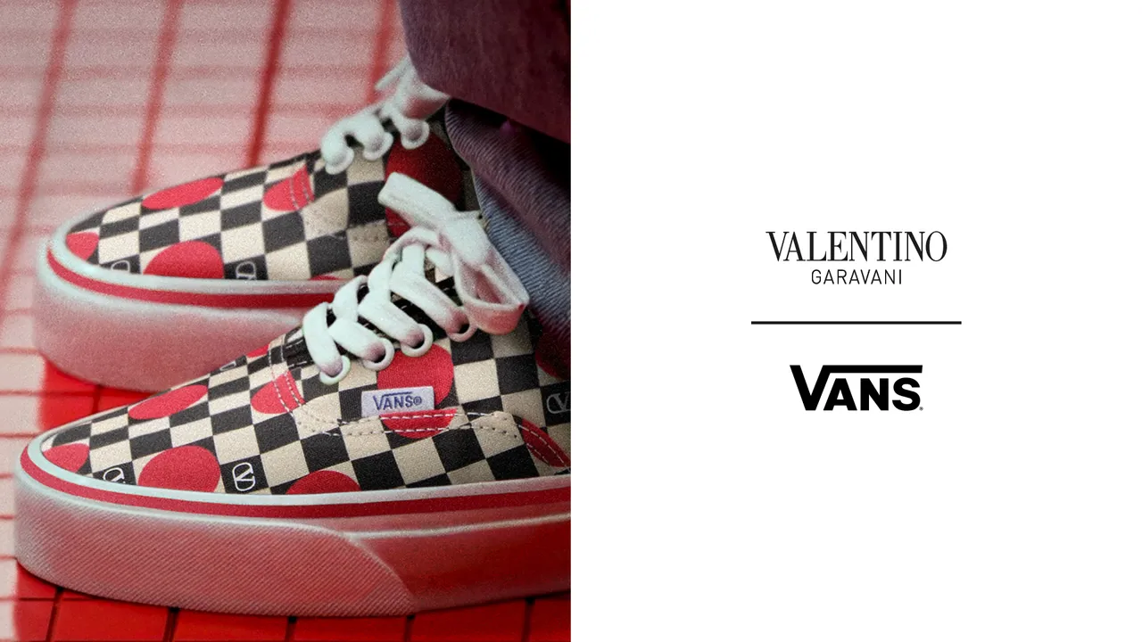 鞋款將品牌Valentino的高訂美學與Vans的自由街頭精神融為一體。品牌提供