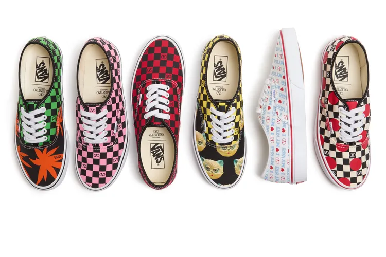 Valentino與Vans打造全新聯名運動鞋。品牌提供