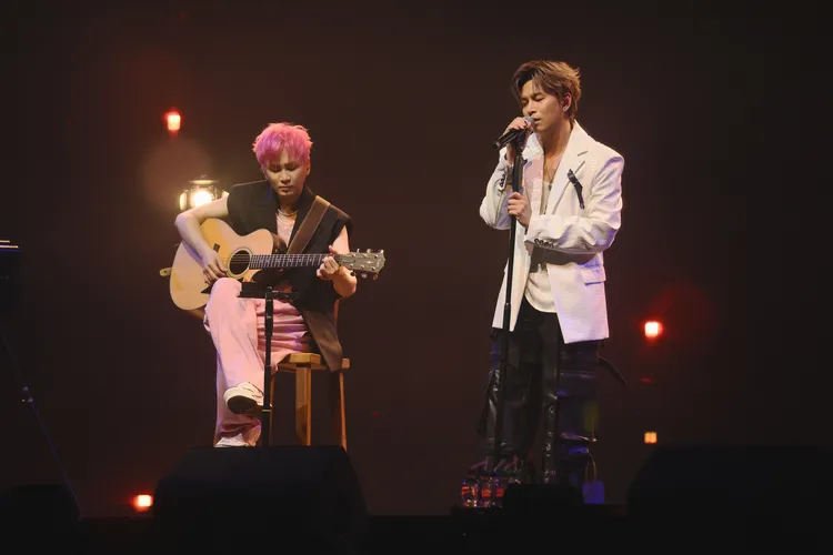 阿弟（右）與書偉過去差點成雙人組合。相信音樂提供