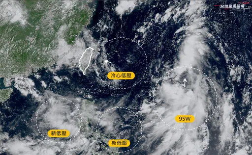 冷心低壓盤踞 10縣市大雨特報!雷雨恐擴散平地