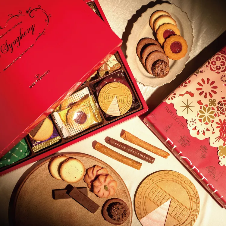 神戶風月堂水引花緣喜餅系列。業者提供