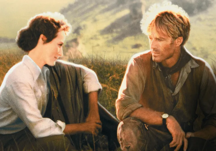 勞勃瑞福和梅莉史翠普合作《遠離非洲》。翻攝IMDb