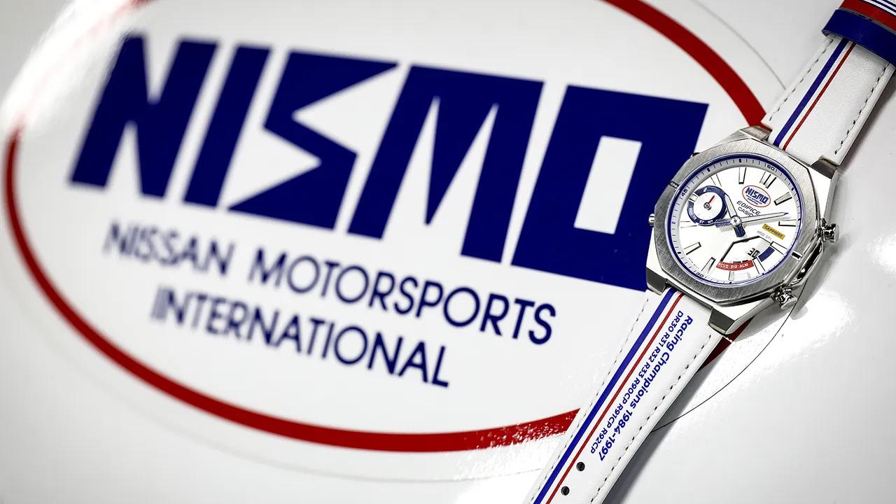新作设计采用NISMO经典初始logo的红、蓝、白三色组合。品牌提供