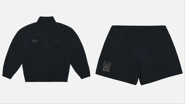VERVE「異形」系列QuestLite™輕量立領夾克（左）2380元、QuestLite™輕量寬版短褲（右）1380元。品牌提供