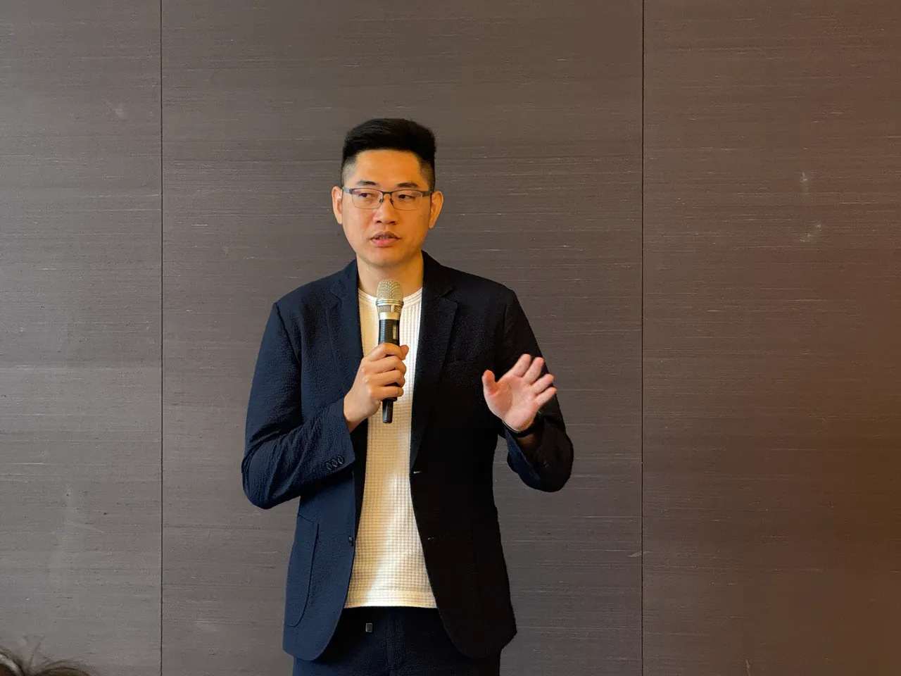 格棋化合物半导体业务处长吴义章。吕承哲摄