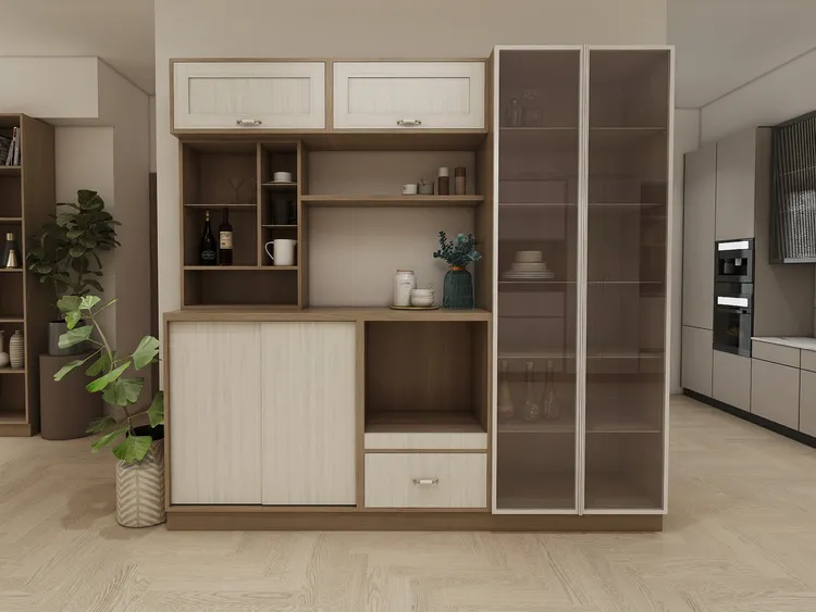客廳玄關壁櫃鞋櫃北歐(米)系統家具5萬6827起。業者提供