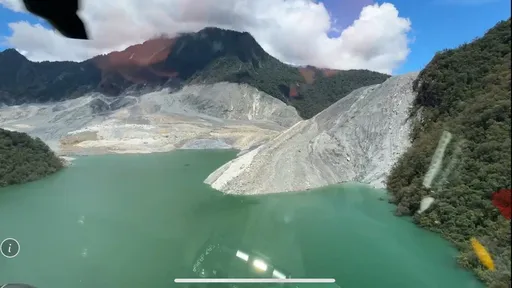 马太鞍堰塞湖空拍最新画面曝光 水位降低113公尺!蓄水仅剩这么多