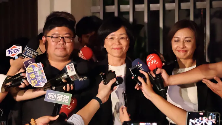 蘇巧慧表示，今天晚上的用餐氣氛非常愉快。記者葉家瑋攝