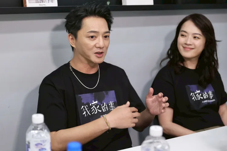 藍葦華談大女兒。彭欣偉攝