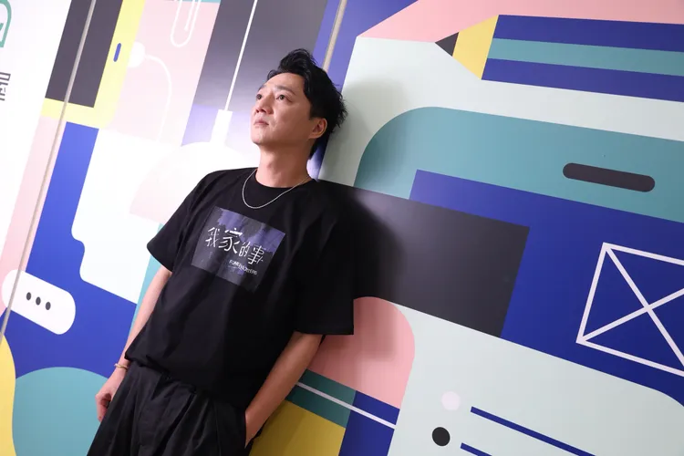 藍葦華和太太感情好。彭欣偉攝