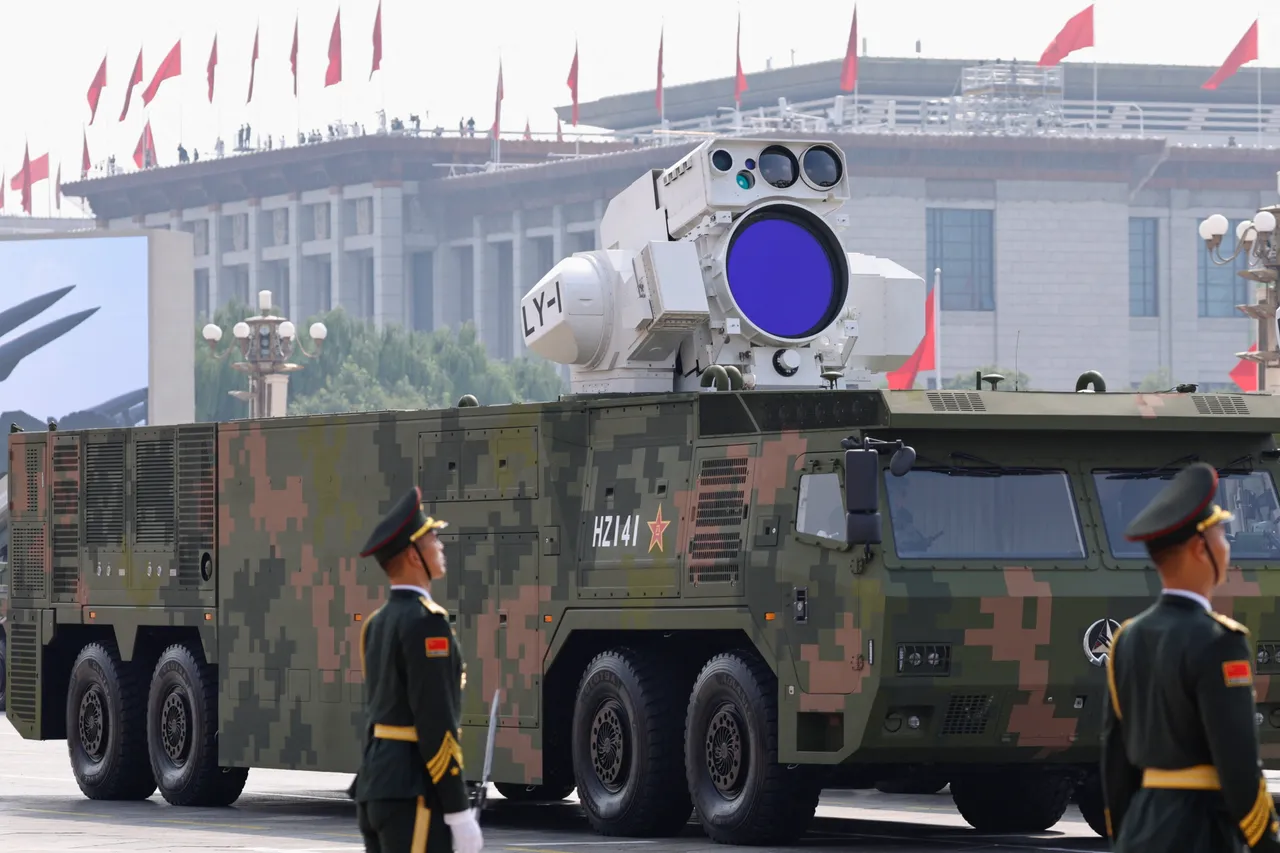 中国在九三阅兵展出的雷射系统,「看起来」很厉害。路透社