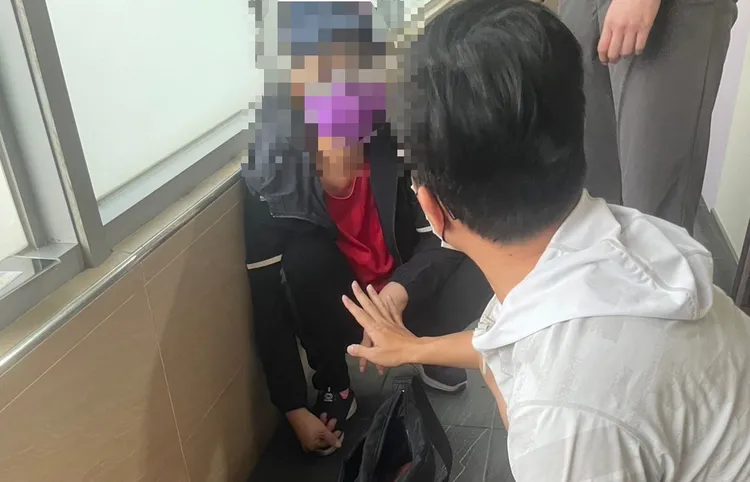 女網友懷疑遭愛情詐騙，與警方合作逮車手。翻攝畫面