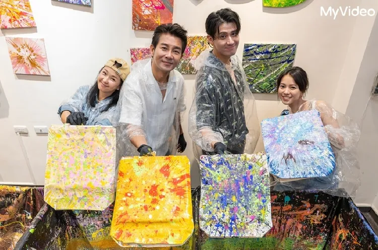 （左起）六月、謝承均、李玉璽、項婕如。台灣大哥大MyVideo提供